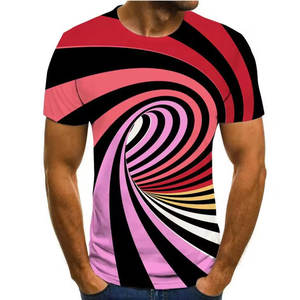 Camiseta de moda personalizada para hombre, camisetas de manga corta con estampado Digital de palma de coco, ropa de calle gráfica Hip Hop, camisetas para hombre al por mayor - Product Image 3