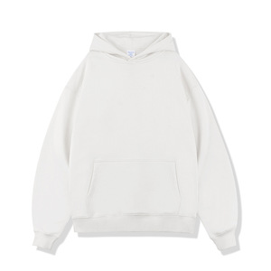 high quality thick heavyweight streetwear <b>oversized</b> <b>hoodie</b> cotton 450 gsm Custom puff printing plain no string <b>fleece</b> <b>men</b> <b>hoodie</b> - Product Image 6