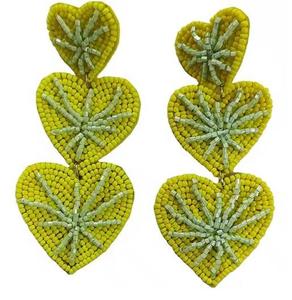 Pendientes de Resina Bordados a Mano, Joyería de Moda de Acero Inoxidable para Mujeres y Niñas, Estilo Clásico para Bodas, Alta Calidad - Product Image 1