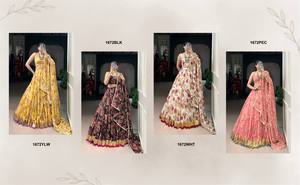 Chiffon Designer Navratri Lehenga Collection catalogue complet disponible au prix de gros, lehenga choli collection haut de gamme. - Product Image 5