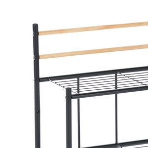 Toallero moderno de metal montado en la pared de doble nivel con toalleros Suministro de fábrica para baños - Product Image 2