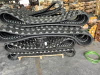 Piste en caoutchouc Prix d'usine 450x71x80 300x55x78 420x100x54 Voie en caoutchouc pour pelle Bobcat Hitachi