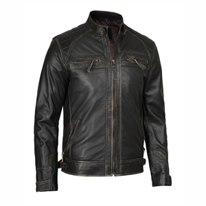 Chaqueta de Motociclista de Cuero con Cuello de Piel para Hombre, Estilo Punk, Invierno, Nueva Moda, Chaqueta de Cuero Grueso de Alta Calidad, Talla Grande - Product Image 3