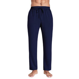 Pantalon de gymnastique pour hommes de haute qualité conçu sur mesure tissu de coton Streetwear taille moyenne grande taille Style décontracté droit non tissé - Product Image 6