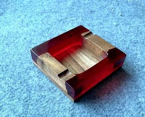 Cenicero de madera de 2 ranuras de alta calidad para cigarrillos o cigarros Forma y tamaño personalizados para uso doméstico - Product Image 5