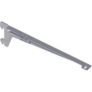 Support d'angle en acier ELEMENT SYSTEM 10300, longueur 230 mm, avec 2 crochets de fixation, blanc, capacité 55 kg - Product Image 3