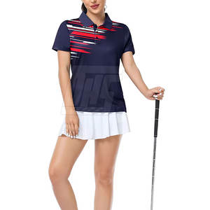 Tenue de golf pour femmes, design moderne, haut polo et jupe, pour l'entraînement et le jeu de golf professionnels - Product Image 6