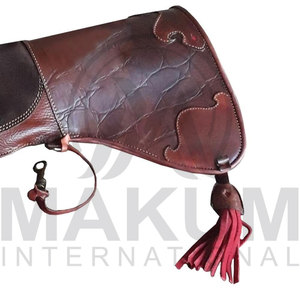 Gants de fauconnerie en cuir marron, gants de chasse au faucon, gants respirants thermiques de sécurité pour l'extérieur - Product Image 4