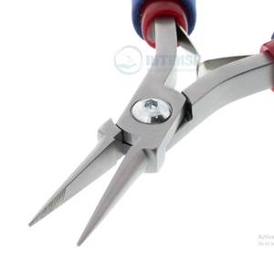 Professional Stainless Steel 5.5in <b>Needle</b> Nose Pliers Long Tip 1.21in Serrated Jewelry Making Tools <b>Beading</b> Wire Bending DIY - Product Image 2