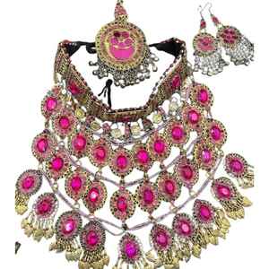 Low MOQ Latest Fashionable <b>Turquoise</b> Engagement Wedding Jewelry Sets 100% High Quality Silver Plated Alloy Necklace Earring Sets - Product Image 1