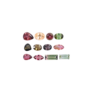 Lote de formas mixtas de 10.00cts, 12 Uds., lote de turmalina múltiple Natural de 6x6mm a 10x4mm, piedra preciosa suelta para fabricación de joyas - Product Image 5
