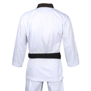 Uniformes Personalizados al por Mayor, Conjuntos Personalizados de Ropa de Artes Marciales Elástica, Karate, Kickboxing, Transpirable, Poliéster/Algodón, Frente - Product Image 2