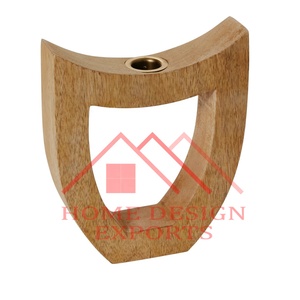 Centros de mesa de cena candelabro de madera para el hogar y decoraciones de boda Hotel Bar fiesta candelabro de madera - Product Image 4