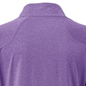 Venta al por mayor de polos para las mujeres logotipo personalizado transpirable de secado rápido respetuoso con el medio ambiente cuarto de cremallera de algodón de talla grande polos de las mujeres - Product Image 6