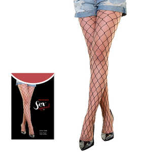 Collant a Rete con Motivo Geometrico a Pois e Leopardato per Ragazze, Trasparenti e Opachi, in Sottile Nylon, Lunghezza Plus - Product Image 3