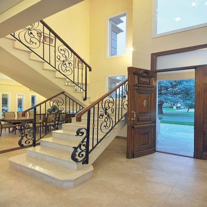 Custom wrought <b>iron</b> <b>stair</b> <b>railing</b> made in Vietnam modern decorative indoor <b>iron</b> <b>railing</b> durable supplier - Product Image 4