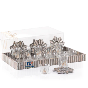 Porte-gobelet en verre de nacre fait à la main au Vietnam avec étui en acrylique porte-gobelet en verre incrusté islamique Ramadan Eid cadeau - Product Image 2