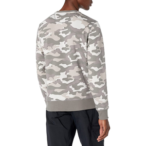 Pull personnalisé vierge poids lourd promotionnel en gros 95% coton 320G pull polaire ras du cou hommes sweat-shirt - Product Image 4
