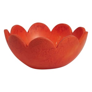 Tazón de Ensalada de Resina Hecho a Mano con Diseño de Remolino Blanco y Negro, Textura de Mármol y Patrón de Remolino Acuático, Tazón de Frutas para Uso en el Hogar, Hotel o Buffet - Product Image 2