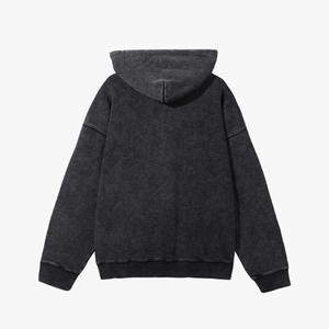 Automne hiver sweats à capuche teints à la cire pur coton 4000g sweats à capuche lourds lavés surdimensionnés hommes pullover sweats à capuche - Product Image 5