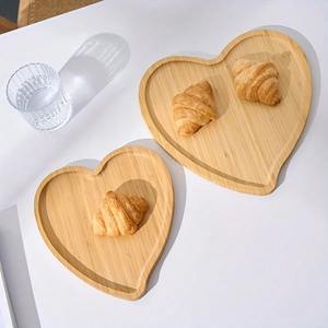 Ensembles d'assiettes de petit-déjeuner rectangulaires en bois assiettes en bambou durables pour la maison hôtel restaurant - Product Image 6