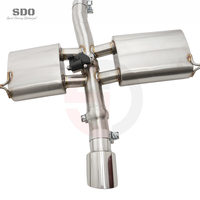 Système d'échappement Catback SDO Performance T304 avec soupape électronique et silencieux poli miroir pour MINI JCW F66 2.0T 2024-2026
