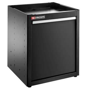Armoire à outils Facom à base unique avec station de tri des déchets, noire - Product Image 1