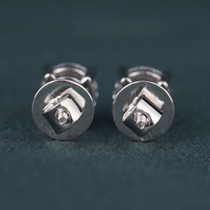 Luxueux diamant de laboratoire de coupe ronde 10KT or blanc diamant nouvelle conception personnalisée à la mode boucles d'oreilles à vis arrière pour les femmes - Product Image 4
