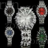 Montre en acier inoxydable étanche avec boîtier en acier surélevé de style Y2k, design personnalisé, mouvement unique en forme de griffe