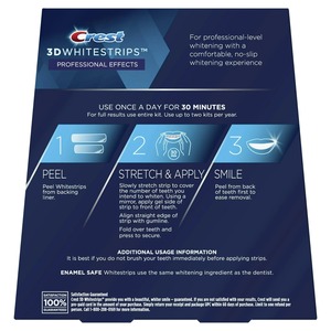 Crest Kit de bandes dentaires 3D à effets professionnels, 20 traitements - Product Image 4