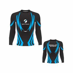 Fabricants directs Rashguard BJJ personnalisé Rashguard de fitness pour hommes à manches longues Tissu de qualité supérieure Logo personnalisé Rashguard - Product Image 3