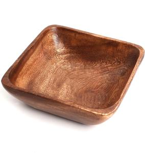 ชามผลไม้ ชามสลัด ชามเสิร์ฟ ไม้สีน้ำตาลเข้ม ขนาดเล็ก ยี่ห้อ Premier Housewares ขายดี - Product Image 1