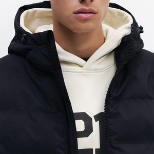 Wholesale Outdoor Solid Color Winter Coat Warm Thick Mens <b>Jacket</b> Coat Custom Logo Puffer <b>Jacket</b> - Product Image 6