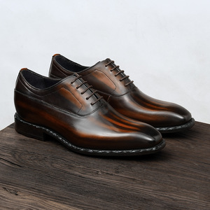 Chaussures Oxford en cuir pour homme, classiques, formelles, à lacets, résistantes à l'usure, chaussures habillées - Product Image 2