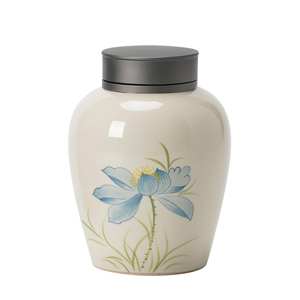Urne souvenir décorative pour femmes élégantes moyennes taille parfaite urne commémorative pour animaux de compagnie pour le souvenir des cendres humaines - Product Image 1
