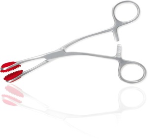 Fórceps de agarre de lengua joven de acero inoxidable de alta calidad, instrumento de sujeción de lengua Dental para Manual de cirugía oral maxilofacial - Product Image 2