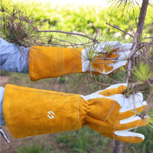 Long Split Leather Welding <b>Gloves</b> Heavy-Duty Safety <b>Gloves</b> with Reinforced <b>Finger</b> and Palm Heat Resistant for Work - Product Image 6