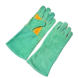 Construction industrielle personnalisée conduite chèvre vache fendu travail de sécurité cuir de vachette chèvre gant de soudage gants en cuir du Pakistan - Product Image 6