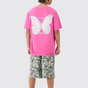 T-shirts col rond en coton de meilleure qualité pour hommes Stock de gros T-shirts de fitness à manches courtes imprimés sur mesure T-shirts imprimés de qualité pour hommes - Product Image 2