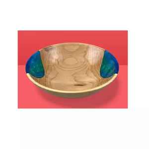 Bol en résine et bois de style royal chinois, nouveau bol à pâte ou à mélanger, fournitures de cuisine de luxe pour hôtels et restaurants, bol en bois - Product Image 5