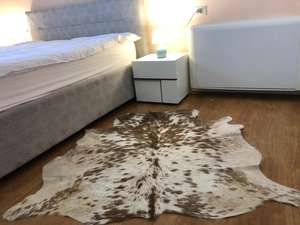 Peaux de vache en cuir véritable ISONZ noir et blanc, épaisseur 1,2-2,0 mm, 30 pieds, taille personnalisée pour ceintures, chaussures, décoration intérieure - Product Image 3