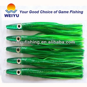 Oem 9 אינץ פלסטיק רך מלאכותי שרף ראש תמנונים טונה מרלין טרולים דיג מפתה - Product Image 6