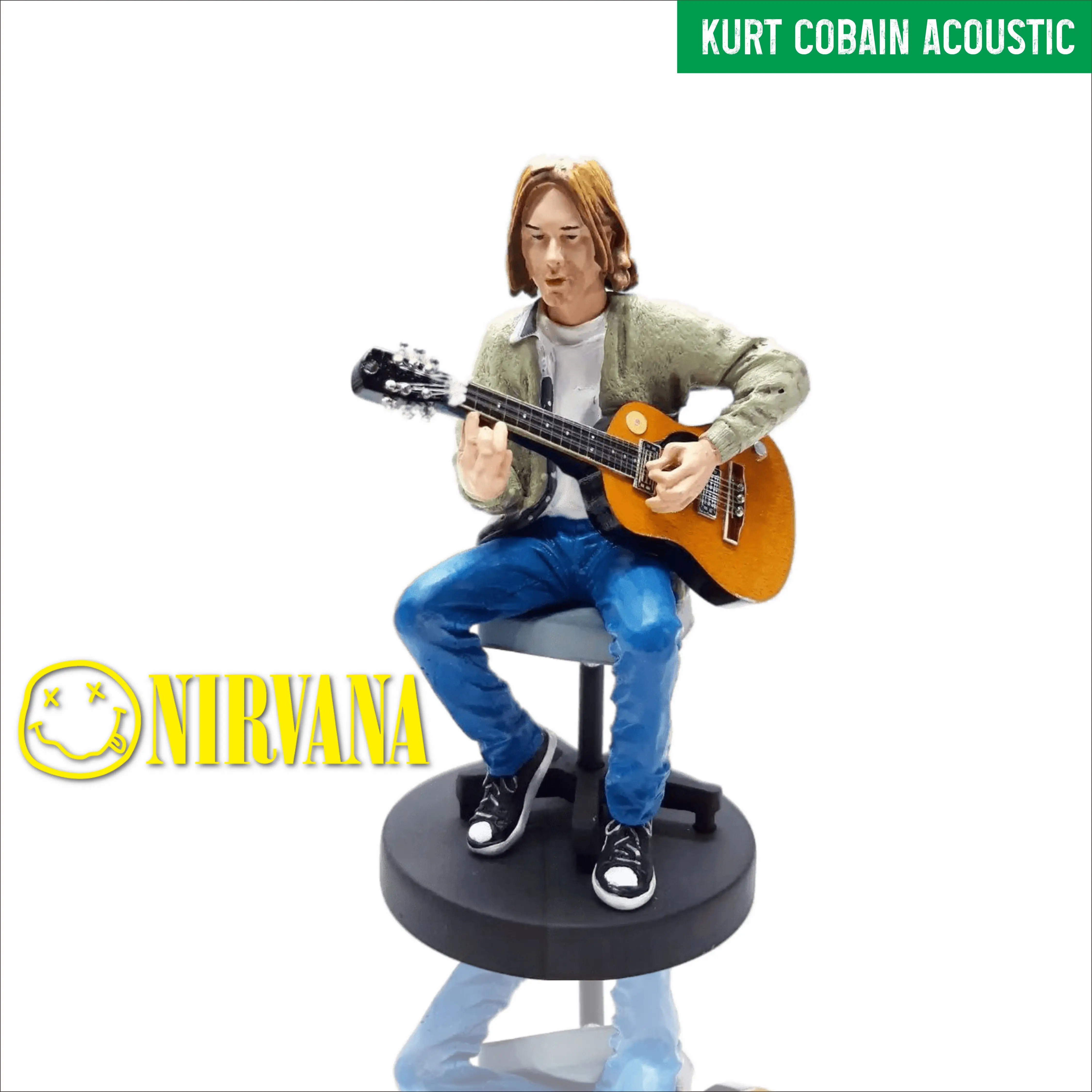 Action figure NIRVANA KURT COBAIN WITH ACOUSTIC GUITAR