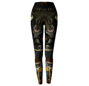 Mallas de entrenamiento con estampado completo para mujer, pantalones de entrenamiento de yoga con cintura alta, tela elástica de compresión para ropa deportiva - Product Image 4