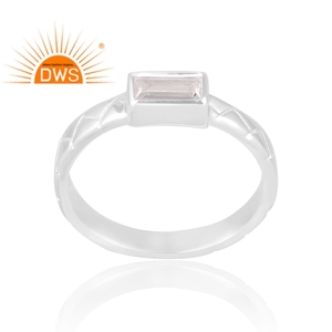New Arrivals Sterling Silver Natural <b>Cz</b> Gemstone <b>Ring</b> Custom Jewelry For Women Gift For Her - Product Image 1