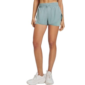Shorts Deportivos para Mujer, Anti-rozaduras, Cintura Alta, Retráctiles, para Correr, Gimnasio, Fitness - Product Image 1