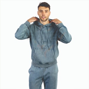 Unisex Casual Solid <b>Jumper</b> Hoodie Jogger Set Polyester/Cotton Tracksuit with Custom Design & Logo OEM Service Lightweight - Product Image 4