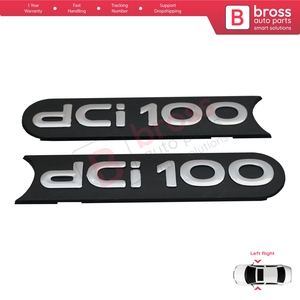 BSP567 2 Piezas Emblema de Monograma Negro dci100 para Puerta Lateral para Master MK2 Movano Interstar X70 - Product Image 3