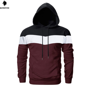 Custom Designed Men's Pullover Hoodie Light Weight High Quality 100% Cotton Polyester Terry Fabric Solid Pattern Embossed Winter - Product Image 1