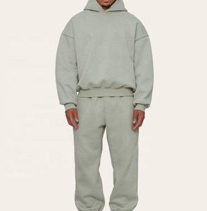 Sudadera con Capucha Premium de Forro Polar para Hombre, 100% Algodón, Diseño Sólido, con Bolsillos, 400GSM, Transpirable, Resistente al Viento, Talla Grande, Oferta - Product Image 2